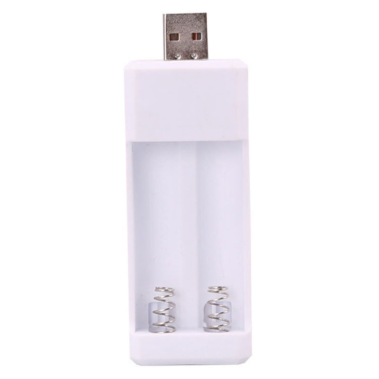 Direkt Eingestecktes 2 Steckplätze USB AA / AAA Wiederaufladbares Batterieladegerät, USB 2 Steckplätze