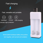 Direkt Eingestecktes 2 Steckplätze USB AA / AAA Wiederaufladbares Batterieladegerät, USB 2 Steckplätze