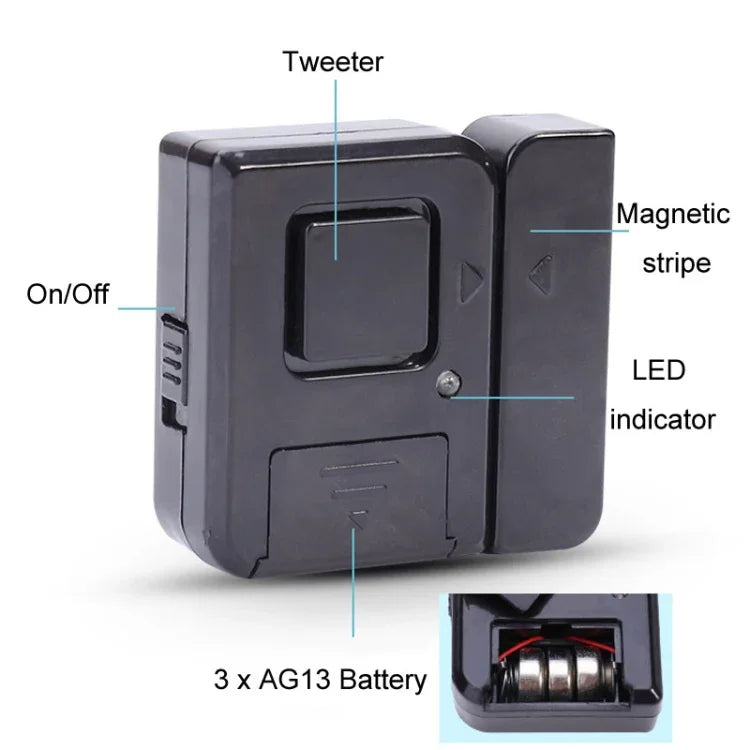 Door Magnetic Wireless Bell Door And Window Alarms Strong Adhesive Wolfproof Anti-theft Alarms