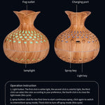 LED Licht Aromatherapie Diffusor Zuhause Kleine Vase Leiser Luftbefeuchter Aromatherapie Diffusor 2-in-1