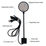 5W Aquarium-LED-Clip-Lampe USB-Stecker Beleuchtung Aquarium durchscheinende Wasserpflanzenlampe