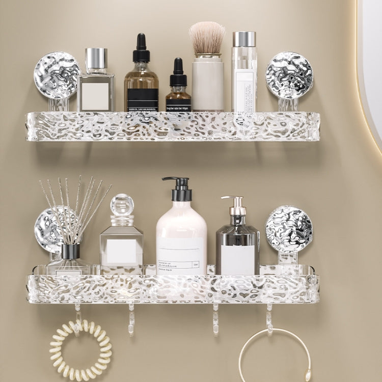 Badezimmer-Saugnapf-Regal ohne Bohren, Wandmontiertes Organisationsregal für den Haushalt und das WC