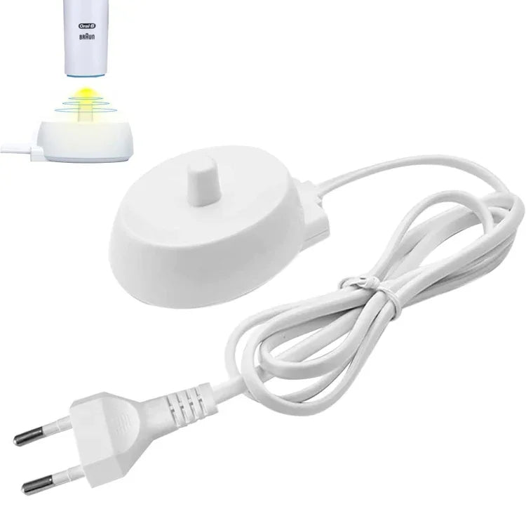 3757 Ladegerät für Braun Oral B D12 D16 D20 D36 elektrische Zahnbürste，EU-Stecker, EU-Stecker