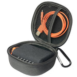 Für JBL GO4 Bluetooth-Lautsprecher Tragetasche Schutzhülle, Blau, Schwarz, Orange, Schwarz Carbonfaser