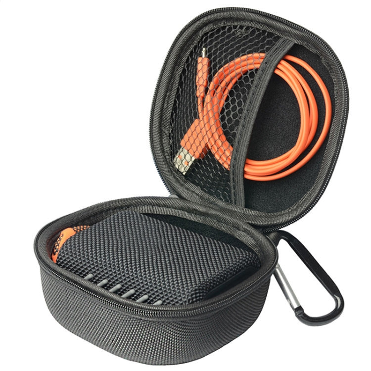 Für JBL GO4 Bluetooth-Lautsprecher Tragetasche Schutzhülle, Blau, Schwarz, Orange, Schwarz Carbonfaser