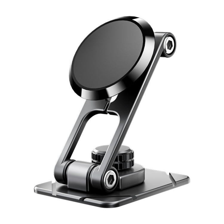 Foldable Suspension Car Phone Holder Magnetic Adhesive Type Metal Navigation Stand, D30