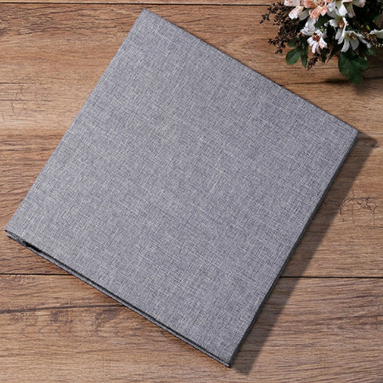 Einfaches Leinen selbstklebendes Folienalbum Retro Familie große Kapazität handgemachte kreative Geschenke