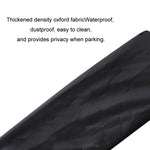 1pair Dustproof Waterproof Thickened Oxford Cloth License Plate Cover