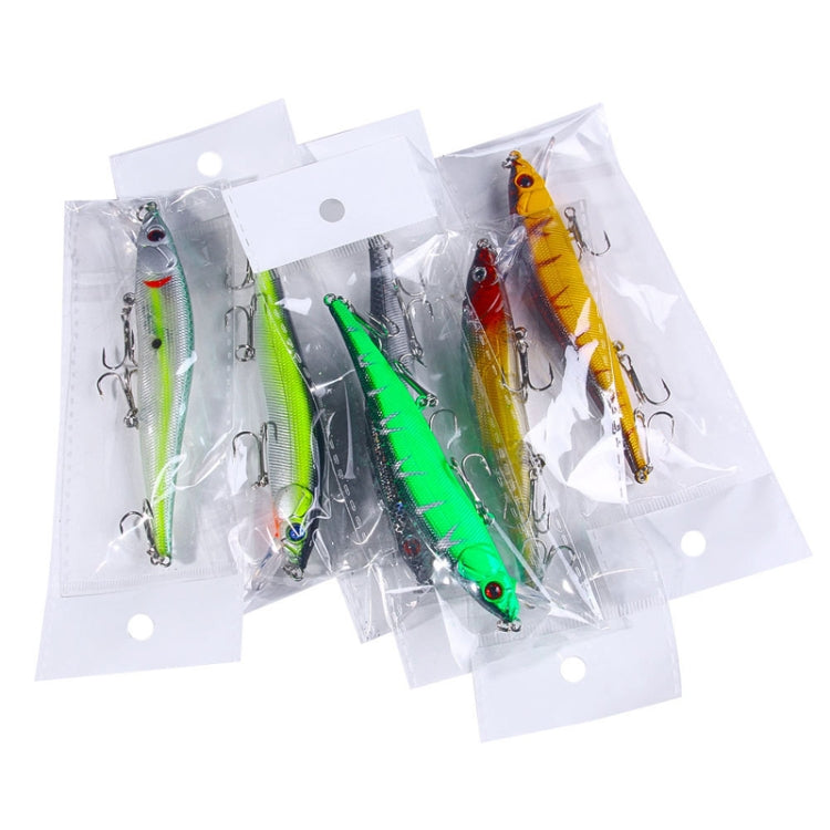 6 Farben / Set HENGJIA MI169 Untergetauchter Minnow Attrappe Lua Harte Angelköder, 12cm 13,6g