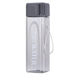 Einfache quadratische Tasse, tragbarer auslaufsicherer Plastikbecher, Sport-Campingflasche, 500 ml