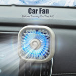 F11 Car USB Colorful Gradient Light Cooling Fan Automotive Interior, Black, Khaki