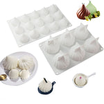 Silikonform für Wirbelmousse-Kuchen, Schokoladen-Backform, französisches Dessert, Zwiebelform, GT-105 Einzeln, GT-106 6 Kavitäten, GT-9 15 Kavitäten