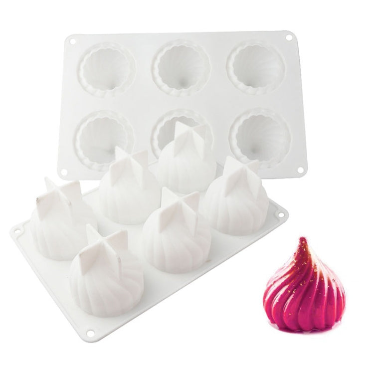 Silikonform für Wirbelmousse-Kuchen, Schokoladen-Backform, französisches Dessert, Zwiebelform, GT-105 Einzeln, GT-106 6 Kavitäten, GT-9 15 Kavitäten