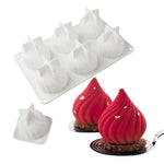Silikonform für Wirbelmousse-Kuchen, Schokoladen-Backform, französisches Dessert, Zwiebelform, GT-105 Einzeln, GT-106 6 Kavitäten, GT-9 15 Kavitäten