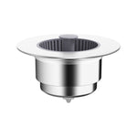 Pop Up Kitchen Sink Drain Strainer Stopper Combo Anti-Clog and Easy Clean, Sink Drain Strainer Stopper