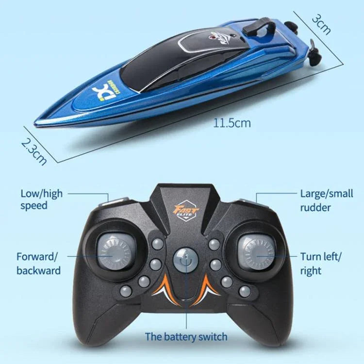 2,4-GHz-Mini-Fernbedienungsboot für Kinder – Sommer-Wasserspiel-Elektro-U-Boot-Spielzeug für Jungen