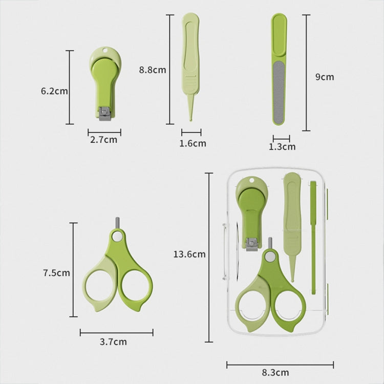 4-in-1 Baby Nail Clipper Set Travel Portable Baby Care Kit