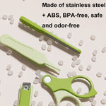 4-in-1 Baby Nail Clipper Set Travel Portable Baby Care Kit
