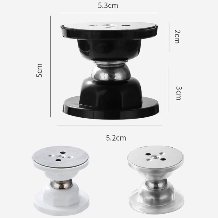 Silikon Türstopper ohne Bohren, stark magnetisch, geräuscharm, Antikollision, Transparent, Schwarz, Weiß