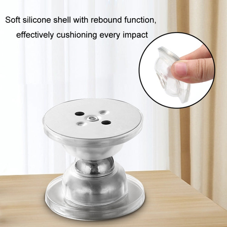 Silikon Türstopper ohne Bohren, stark magnetisch, geräuscharm, Antikollision, Transparent, Schwarz, Weiß