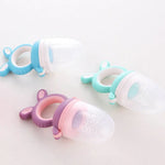 Baby-Schnuller-Obst- und Gemüse-Zubereiter-Beißring, groß blau, mittel blau, klein blau, groß grün, mittel grün, klein grün, groß lila, mittel lila, klein lila