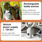 18W 6000mAh Babyflaschenwärmer mit Digitalanzeige, 6 Temperaturstufen, NNQ-2