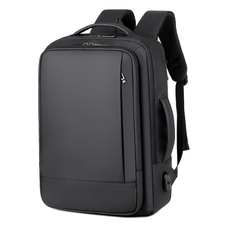 Erweiterbarer Business wasserdichter Laptop-Rucksack mit USB-Anschluss