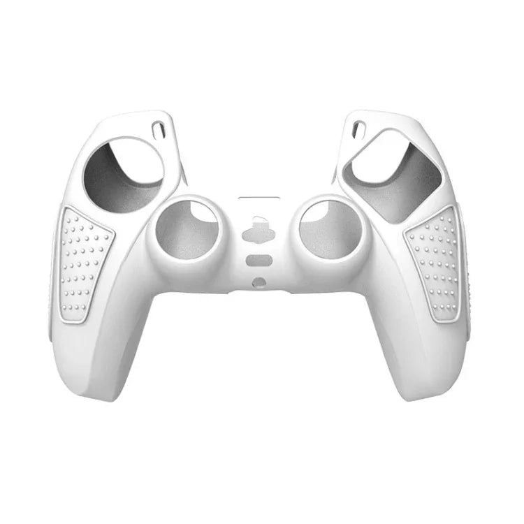 Schutzhülle aus Silikon für PS5-Gamepad, rutschfest, weich, in Weiß, Blau, Schwarz, Weiß + 2 Kappen, Blau + 2 Kappen, Schwarz + 2 Kappen, Weiß + 8 Kappen, Blau + 8 Kappen, Schwarz + 8 Kappen
