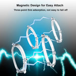 Für Meta Quest 3 VR Magnetische Brillengestelle, L&R Rahmen Transparent, Anti-Blaulicht Linse+Rahmen Transparent, L&R Rahmen Schwarz, Anti-Blaulicht Linse+Rahmen Schwarz