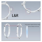Für Meta Quest 3 VR Magnetische Brillengestelle, L&R Rahmen Transparent, Anti-Blaulicht Linse+Rahmen Transparent, L&R Rahmen Schwarz, Anti-Blaulicht Linse+Rahmen Schwarz