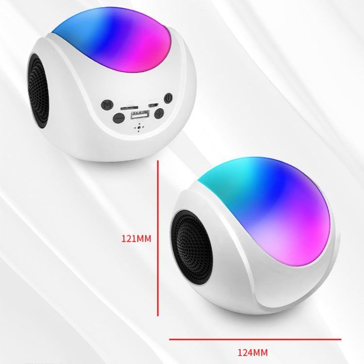 SY-688 TWS RGB Bunter Licht Mini-Karten Bluetooth-Lautsprecher, SY-688 Weiß