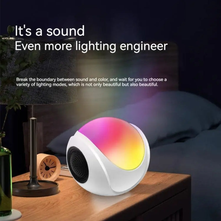 SY-688 TWS RGB Bunter Licht Mini-Karten Bluetooth-Lautsprecher, SY-688 Weiß
