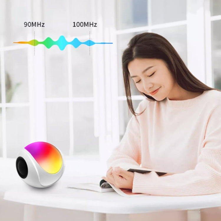 SY-688 TWS RGB Bunter Licht Mini-Karten Bluetooth-Lautsprecher, SY-688 Weiß