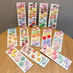 10er-Set hübsche Haarbänder für Kinder, kleine, unzerbrechliche Haarbänder, Blumen 1, Avocado, Obst und Gemüse, Blumen 2, bunte achtblättrige Blumen, rosa Bonbons, Frosch, Eiscreme, Wassermelone, transparente Gänseblümchen, cremefarbene...