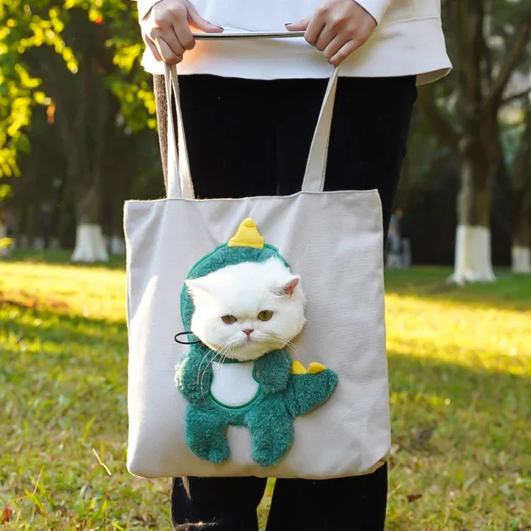 Haustiertasche, Umhängetasche, Katzentasche, kleine Hundetasche, erweiterbare Schultertasche, M, L