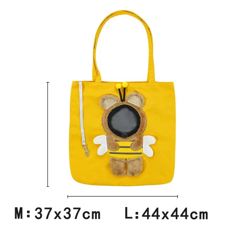 Haustiertasche, Umhängetasche, Katzentasche, kleine Hundetasche, erweiterbare Schultertasche, M, L