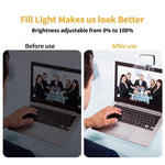 Selfie-Aufhelllicht Wiederaufladbar mit 3 Farbtemperaturen, Clip für Telefon, Laptop, Tablet Meeting, 24 LEDs