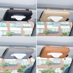 Car Sun Visor Skylight Hanging Tissue Box, H055 Black, H053 Beige, H052 Gray, H051 Brown