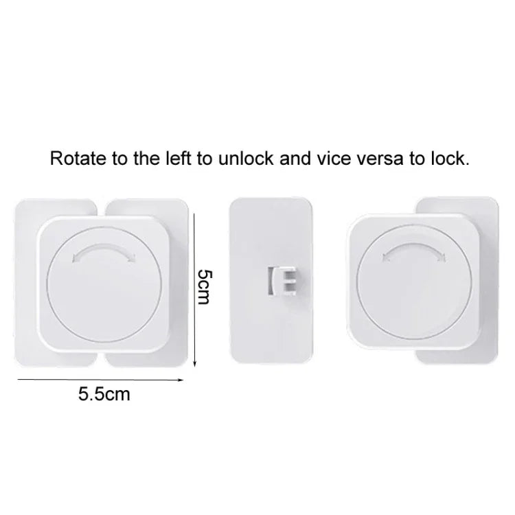 Multifunctional Baby Anti-pinch Door Latch Drawer Refrigerator Child Safety Lock, Refrigerator Lock