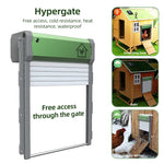 Automatische Hühnerstalltür mit Solarantrieb, 4 Betriebsmodi, Fernbedienung, Solar
