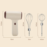 Drahtloser Mini-Hand-Multifunktions-Elektro-Rührmixer, Einzelstab Khaki, Einzelstab Beige, Doppelstab Khaki, Doppelstab Beige