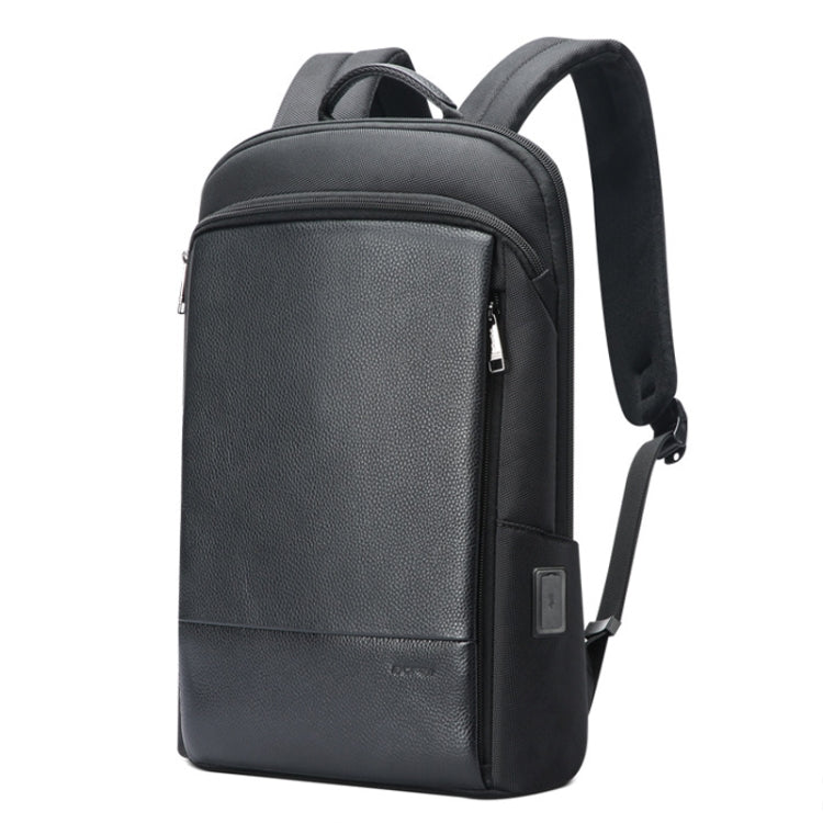 Bopai Erstschicht Rindsleder Business Pendler wasserdichter und leichter Laptop-Rucksack, 61-122731, 61-122721