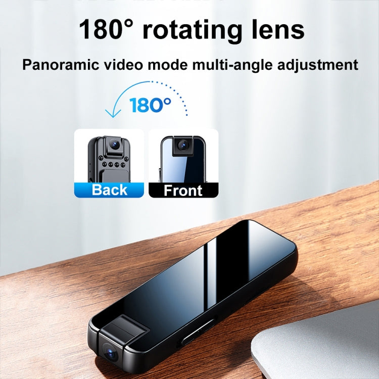 Mrobo D6 1080P Drehbare Kamera Nachtsicht Video-Rekorder mit Rückclip, Kein Speicher, 16 GB, 32GB, 64GB, 128GB