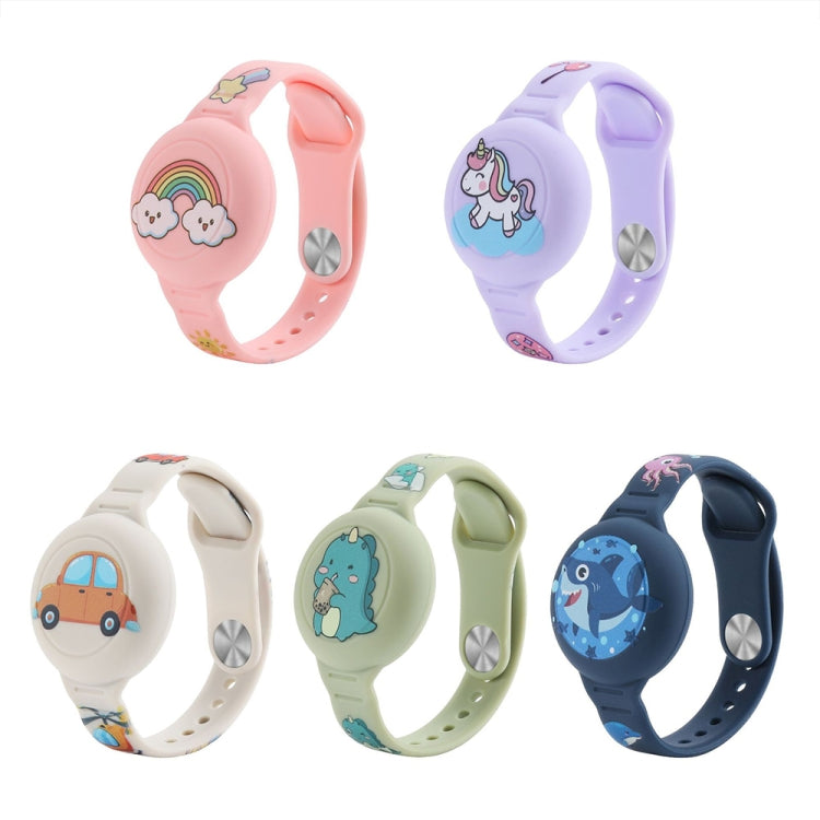 Für AirTag 2. Gen / AirTag 1. Gen Cartoon-Uhrenarmband Locator Silikon Schutzhülle Anti-Verlust Gerätehülle