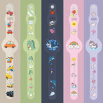 Für AirTag 2. Gen / AirTag 1. Gen Cartoon-Uhrenarmband Locator Silikon Schutzhülle Anti-Verlust Gerätehülle