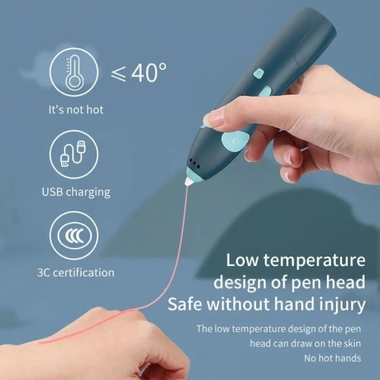 USB-Aufladung Tieftemperatur-Wireless-Graffiti-Druckstift-Set Kinder DIY 3D-Malstift