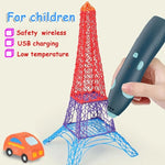 USB-Aufladung Tieftemperatur-Wireless-Graffiti-Druckstift-Set Kinder DIY 3D-Malstift