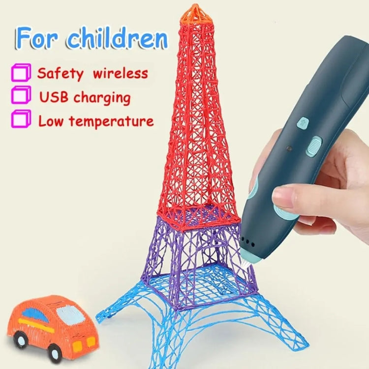 USB-Aufladung Tieftemperatur-Wireless-Graffiti-Druckstift-Set Kinder DIY 3D-Malstift