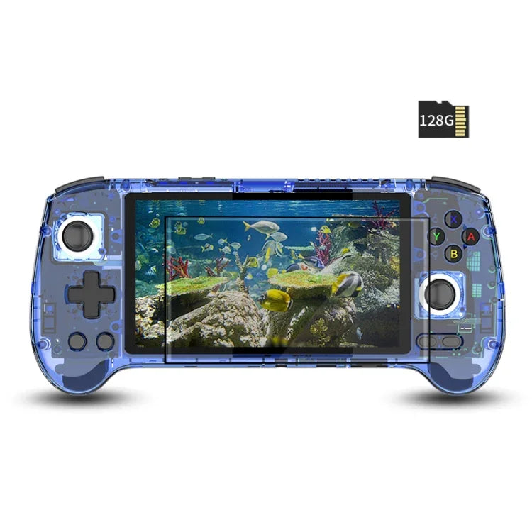 ANBERNIC RG556 Handheld-Spielkonsole mit Android 13-System, 5,48-Zoll-AMOLED-Bildschirm, WLAN und Bluetooth, 128 GB + 128 GB oder 128 GB + 256 GB Speicher