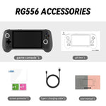 ANBERNIC RG556 Handheld-Spielkonsole mit Android 13-System, 5,48-Zoll-AMOLED-Bildschirm, WLAN und Bluetooth, 128 GB + 128 GB oder 128 GB + 256 GB Speicher